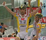 Leonardo Piepoli gagne la dixième étape du Tour de France 2008